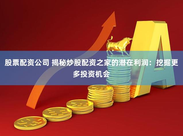 股票配资公司 揭秘炒股配资之家的潜在利润：挖掘更多投资机会
